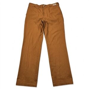 NEW Felt Work Pants Men's 30 Tapered Straight Brown Heavyweight Baggy